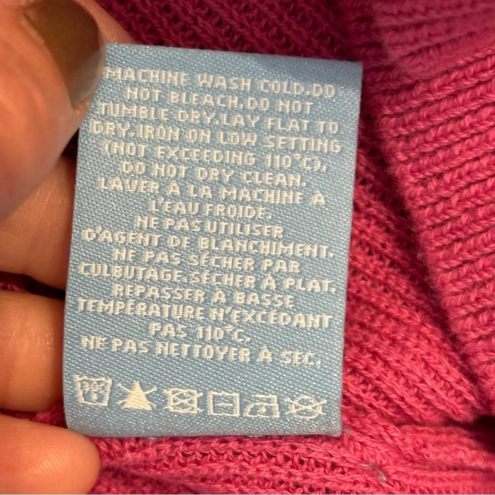 🛍️3/$30 Penmans women’s pink tight knit v-neck dolman  sleeved sweater size XL‎ - Picture 8 of 8